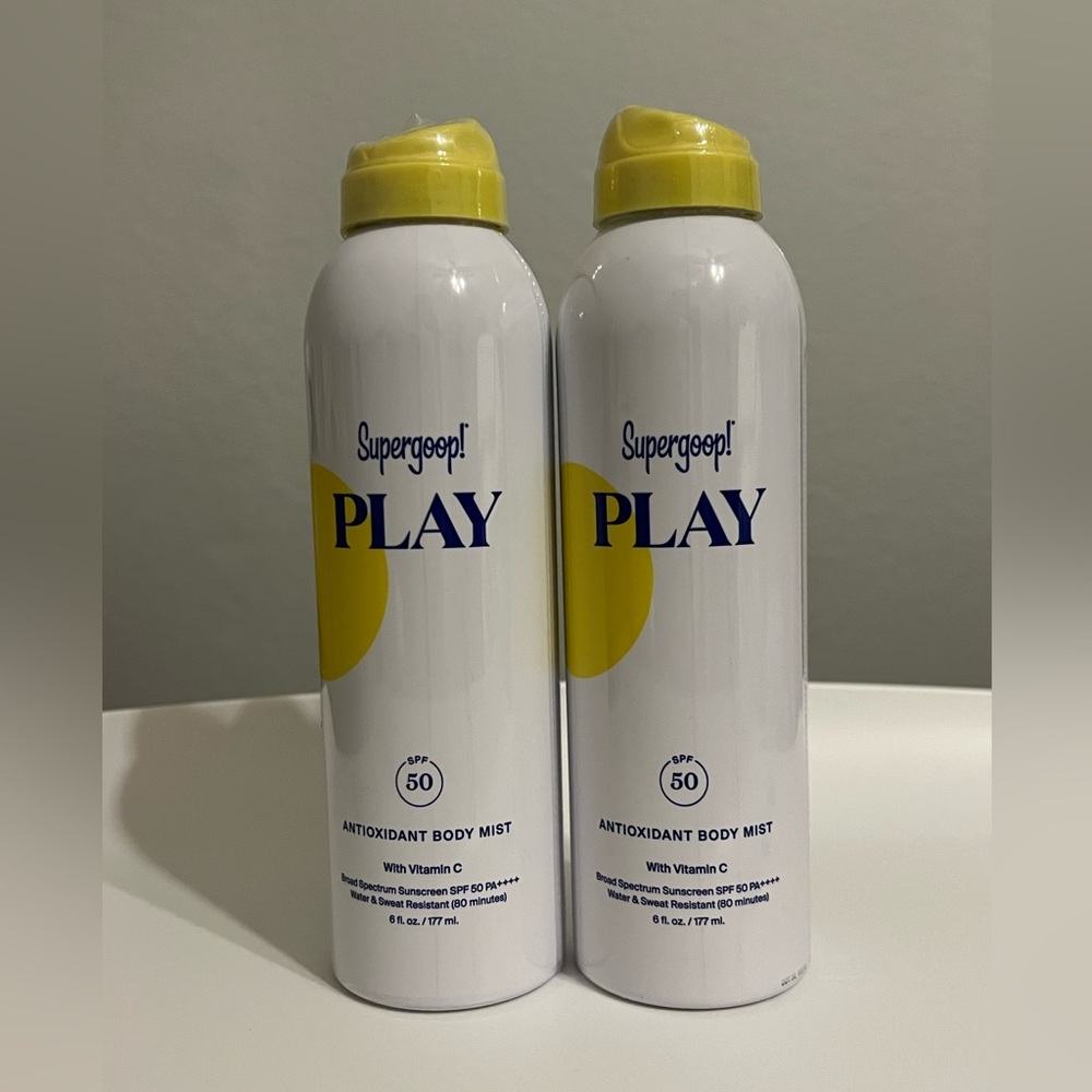 (2) Supergoop PLAY ANTIOXIDANT BODY MIST SPF 50 with Vitamin C